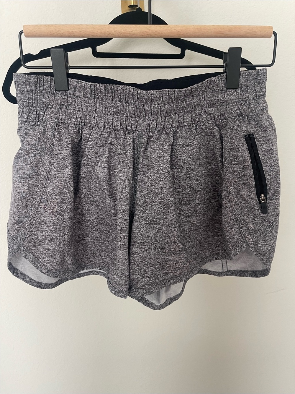 lululemon athletica Heather Gray Athletic Running Shorts